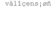 VÅLÎÇENS¡ØÑ