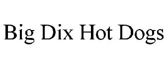 BIG DIX HOT DOGS