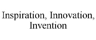 INSPIRATION, INNOVATION, INVENTION