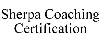 SHERPA COACHING CERTIFICATION