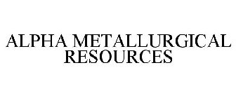 ALPHA METALLURGICAL RESOURCES