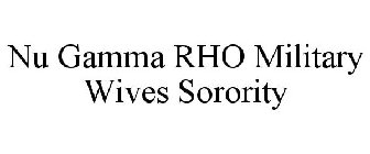 NU GAMMA RHO MILITARY WIVES SORORITY