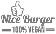 NICE BURGER 100% VEGAN