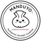 MANDUYO DUMPLINGS AND RICE BOWL AUTHENTIC KOREAN CUISINE
