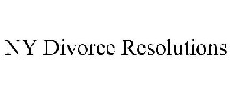 NY DIVORCE RESOLUTIONS