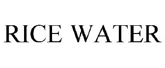 RICE WATER