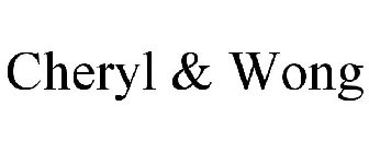 CHERYL & WONG