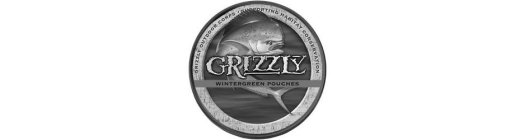 GRIZZLY OUTDOOR CORPS SUPPORTING HABITAT CONSERVATION WINTERGREEN POUCHES