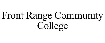 FRONT RANGE COMMUNITY COLLEGE