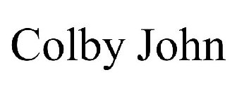 COLBY JOHN