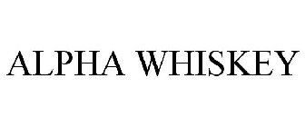 ALPHA WHISKEY