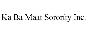 KA BA MAAT SORORITY INC.