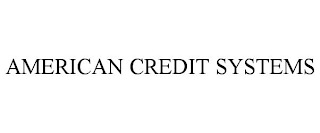 AMERICAN CREDIT SYSTEMS