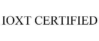 IOXT CERTIFIED