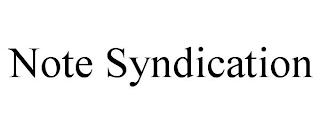 NOTE SYNDICATION