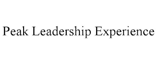 PEAK LEADERSHIP EXPERIENCE
