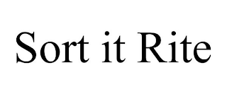 SORT IT RITE