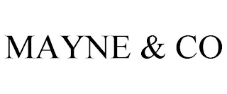 MAYNE & CO