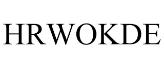 HRWOKDE