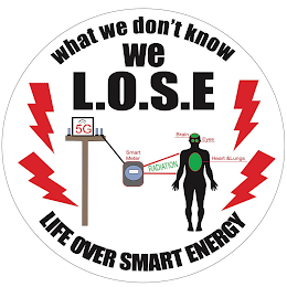 WHAT WE DON'T KNOW WE L.O.S.E LIFE OVER SMART ENERGY BRAIN SMART METER RADIATION HEART & LUNGS EYES 5G