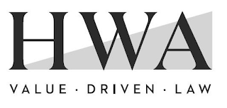 HWA VALUE. DRIVEN. LAW