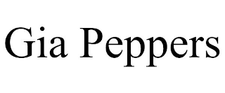GIA PEPPERS
