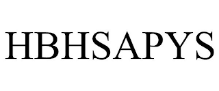 HBHSAPYS