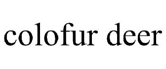 COLOFUR DEER