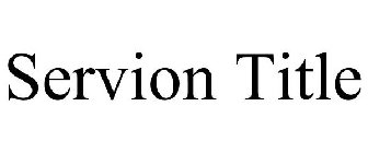 SERVION TITLE