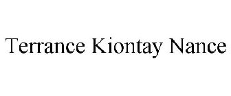 TERRANCE KIONTAY NANCE