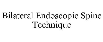 BILATERAL ENDOSCOPIC SPINE TECHNIQUE