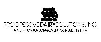 PROGRESSIVEDAIRYSOLUTIONS, INC. A NUTRITION & MANAGEMENT CONSULTING FIRM