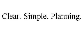 CLEAR. SIMPLE. PLANNING.