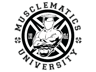 MUSCLEMATICS UNIVERSITY 100 LBS 45.4 KGS