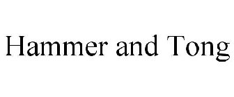 HAMMER AND TONG