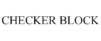 CHECKER BLOCK
