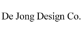 DE JONG DESIGN CO.