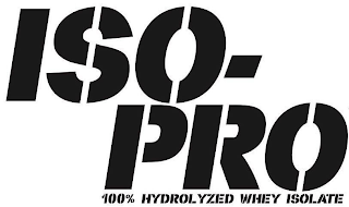 ISO-PRO 100% HYDROLYZED WHEY ISOLATE