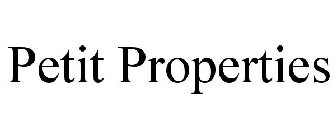 PETTIT PROPERTIES