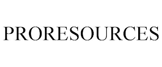 PRORESOURCES