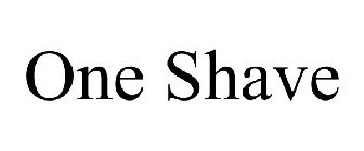 ONE SHAVE