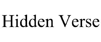 HIDDEN VERSE