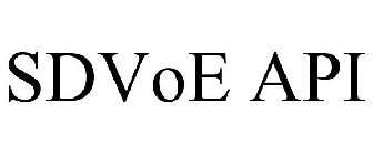 SDVOE API