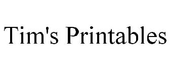 TIM'S PRINTABLES