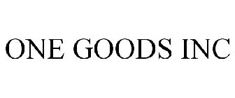 ONE GOODS INC