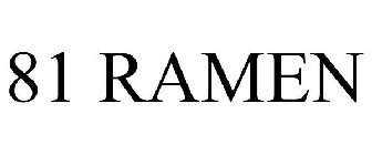 81 RAMEN