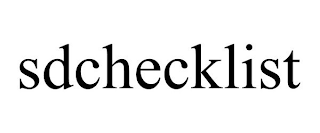 SDCHECKLIST