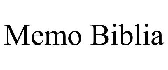 MEMO BIBLIA