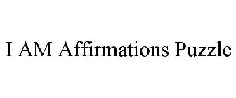 I AM AFFIRMATIONS PUZZLE