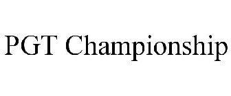 PGT CHAMPIONSHIP